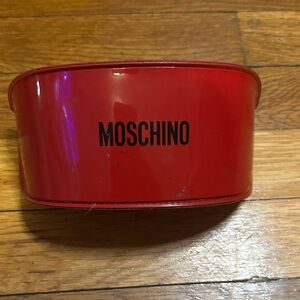 Moschino Glossy Red Sunglasses Case